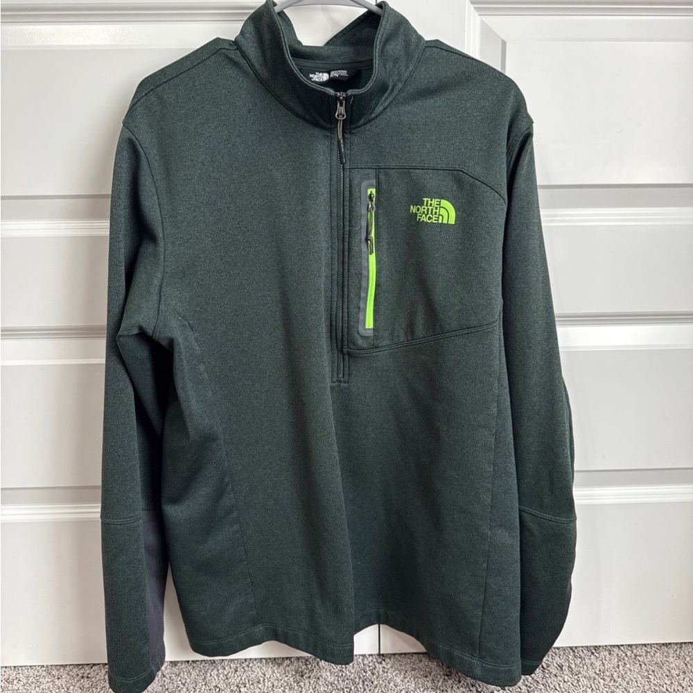 The North Face Forest Green Quarter-Zip Fleece